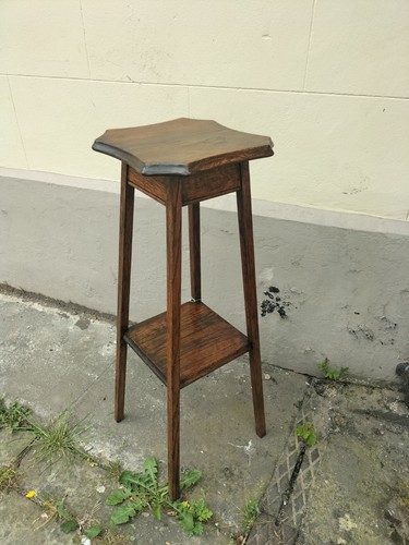 Edwardian solid oak tier - oak, 2