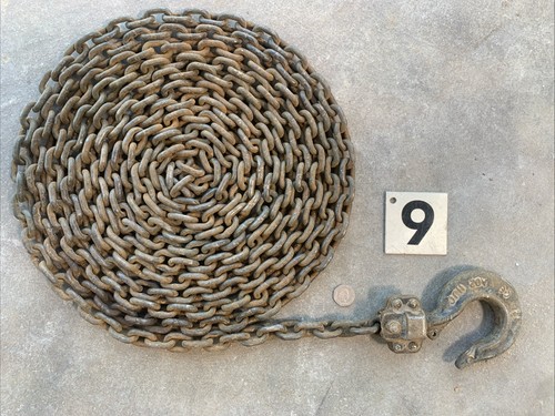 Old used rusty chains anchor