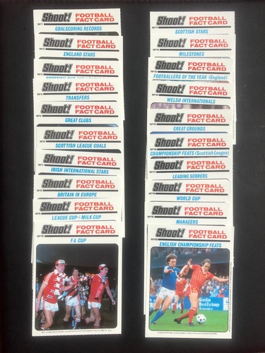 Shoot football fact cards - shoot,