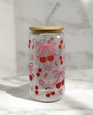 Cherry Bow 16oz Glass Libbey