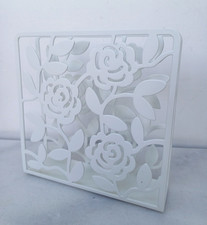 IKEA LIKSIDIG Napkin Holder White Metal Floral Summer Outdoors Picnic