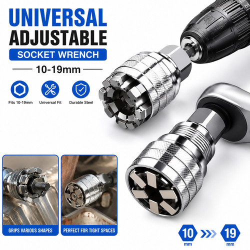 Universal adjustable socket - universal,