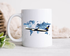 Ryanair B737 Plane Mug Coffee