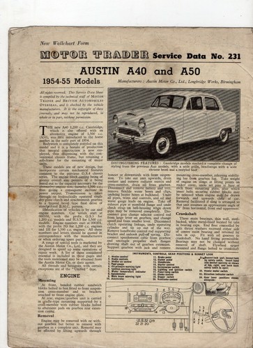 Austin a40 and a50 1954 - austin,