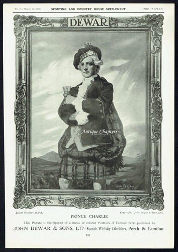 Dewars whisky prince - prince, charlie