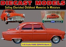 CLASSIC CAR 1960's FORD ZEPHYR MARK 2 1:43 SCALE CORGI DIECAST UK MADE MODEL CAR