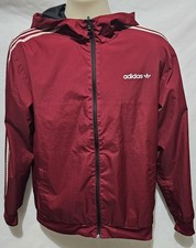 Retro Vintage Adidas Reversible Zip Up Windbreaker,sz S
