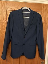 Next Navy Suit (Jacket 36R Trousers Waist 30 Inside Leg 29) Worn Twice