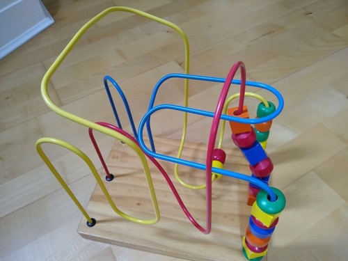 Three wire bead maze - for, early