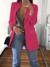 Ladies Long Sleeve One Button