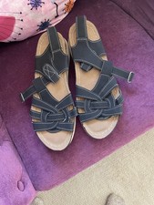 Brand New Lightweight plastic black sandals - size 8 / 42 - never worn