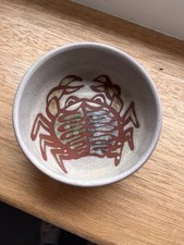 Beautiful Well House Pottery Paignton Crab ?  Dish/Pin Tray 10cm Diameter VGC