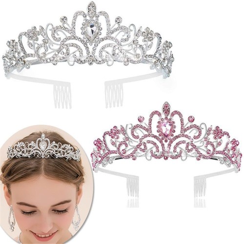 Tiara crystal rhinestone crown - crystal,