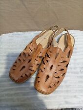 WOMEN'S LIGHT BROWN CUT OUT SANDALS SIZE 5 FROM REMONTE DORNDORF
