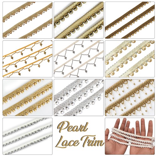 Pearl lace edge trim - edge, ribbon