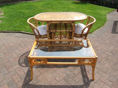 Piece cane furniture for - 5,