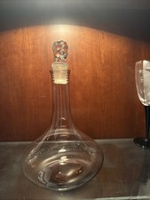 Vintage blown glass decanter - blown,