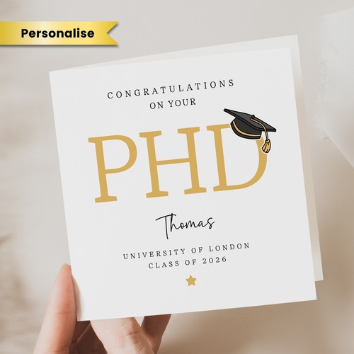 Personalised phd graduation - phd,