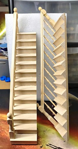Unfinished wood dollhouse - unfinished,