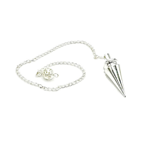 Silver pointed metal - metal, pendulum