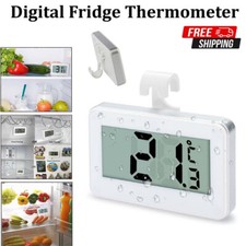 Digital LCD Fridge Battery Operated Freezer Waterproof Thermometer Hanging Hook