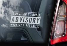 American XL Bully Sticker, Car