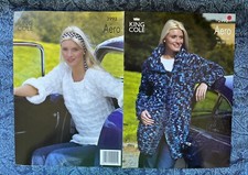 Pre-owned Knitting Pattern King Cole 2993 - Lady’s Coat & Tunic - 34-48” - Aero