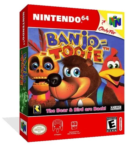 Banjo tooie n64 game case - banjo,