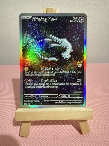 Shining mew pokemon card - mew,