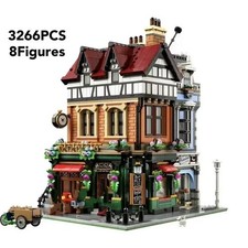 NEW Tudor Corner Modular Building Blocks 3266PCS w/ 8 Figures (10350) ABS Kit