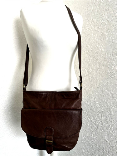 Fat face handbag brown leather - face,