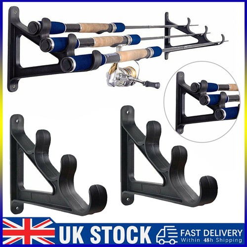 Fishing rod wall storage rack - storage,