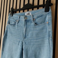 Paige Collette Crop Flare Light Blue soft Jeans W26 UK 8, L23in  see description