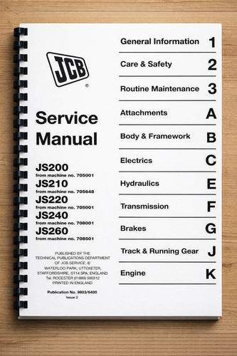 Jcb js200 js210 js220 - jcb,