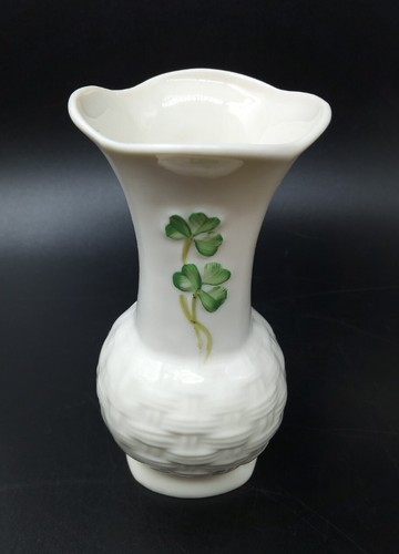 Belleek shamrock basketweave - shamrock, &