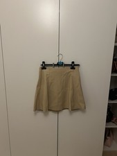 Faux Leather Beige Skirt Size