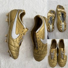 2006 NIKE TIEMPO AIR LEGEND R10 FG - GOLD - UK9.5 - RONALDINHO GAUCHO