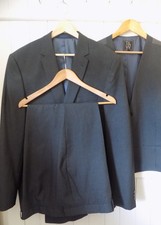 mens TAYLOR & WRIGHT BLUE 3 PIECE REGULAR FIT SUIT 48"L CHEST 44" WAIST 31" LEG