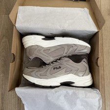 Grey Fila running trainers
