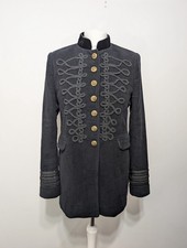 Zara Black Velvet Military