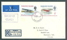FALKLAND ISLANDS 1969 illustrated Air Service First Day Cover
