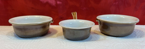 Small brown dishes ramekins - 3,