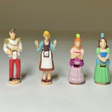 4 x Figures for 1995 Polly Pocket Disney  CINDERELLA ENCHANTED CASTLE  As 1 lot