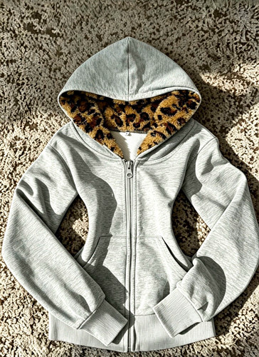 Zara women grey full zip - grey,