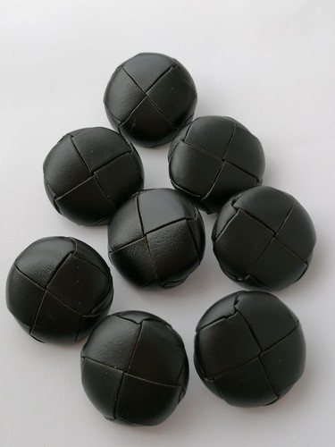 Large black leather 30mm - leather,