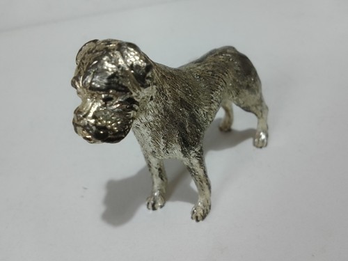 Boxer dog silver toned metal - dog,,