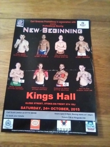 Boxing handbill - boxing,