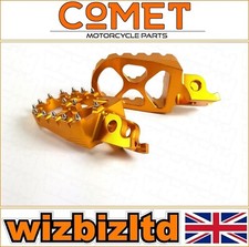Kawasaki KX500 1993-2003 [JustMX Gold Anodised Motocross MX Studded Footpegs]