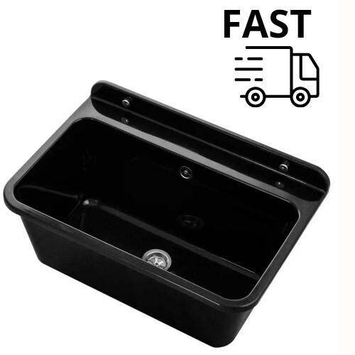 Basin sink black - sink, laundry