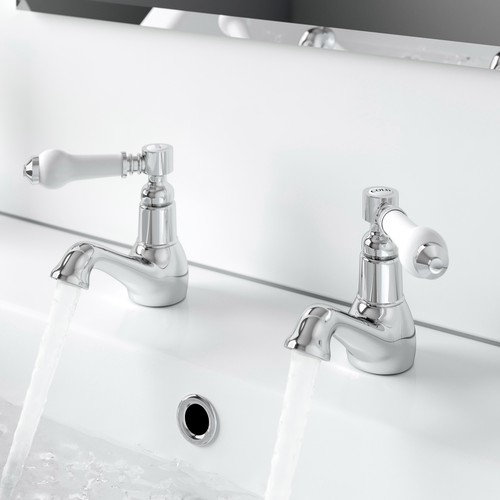 Basin taps chrome brass - chrome,